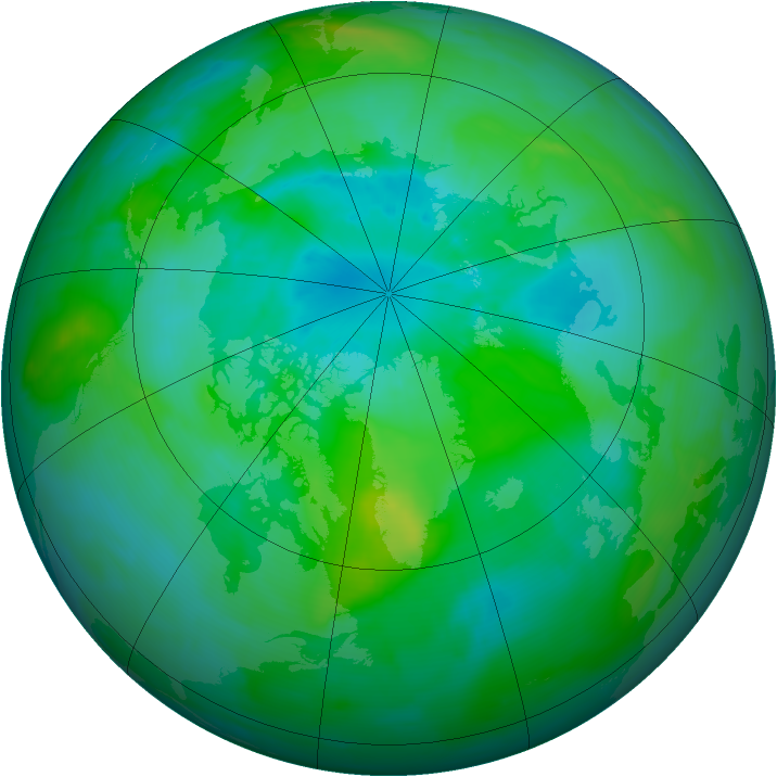 Arctic ozone map for 28 August 2013